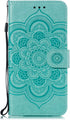 LEECOCO for Samsung A10E Case Mandala Embossing Luxury PU Leather Flip Notebook Wallet Bookstyle Magnetic Stand Card Slot Folio Bumper Protection ...