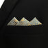 SHLAX&WING Silk Pocket Square for Men Bronze 12.6 inches Large Wedding Party...