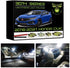 Fyre Flys 6 Piece White LED Interior Lights for 2016 2017 2018 2019 2020 2021 Honda Civic Super Bright 6000K 3014 Series SMD Package Kit with Map ...