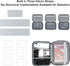 Large Capacity Electronics Accessories Organizer Travel Case with Adjustable Divider Waterproof Leather Cord Organizer Case Shockproof Tech Organi...