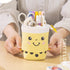 ANGOOBABY Cute Pencil Case Standing Pen Holder Telescopic Makeup Pouch Pop Up Cosmetics Bag with Kawaii Smile Face Stationery case Office Organize...