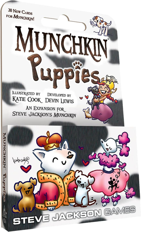 Steve Jackson Games Munchkin Puppies Card Game (Mini-Expansion) | 30 Cards | Adult, Kids, & Family Game | Fantasy Adventure Roleplaying Game | Age...