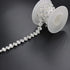 Jerler Rhinestone Trim, Crystal Rhinestone Chain Applique, Ideal for DIY Decoration and Wedding Clothing Embellishments, 0.4" Width (Silver, 1 Yar...