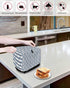 Nautical Anchor 2 Slice Toaster Cover Small Appliance Cover Toaster Dustproof Fingerprint Protectors Machine Washable, Black White Geometric Strip...