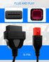 6 Pin OBD2 Adapter Cable Fit for Guzzi Kawasaki Suzuki Yamaha Harley Davidson Piaggio Vespa Motorcycle OBD Diagnostic Cable, Euro5 6-pin connector...
