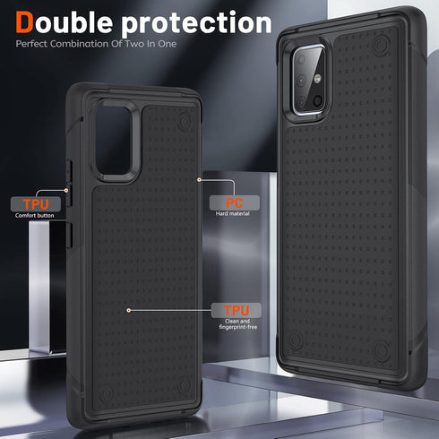 Designed for Samsung Galaxy A71 5G Case 2 in 1 Gift Militay Grade Drop Protective Rugged Heavy Duty Cover Shockproof Case for Galaxy A71 5G Phone ...