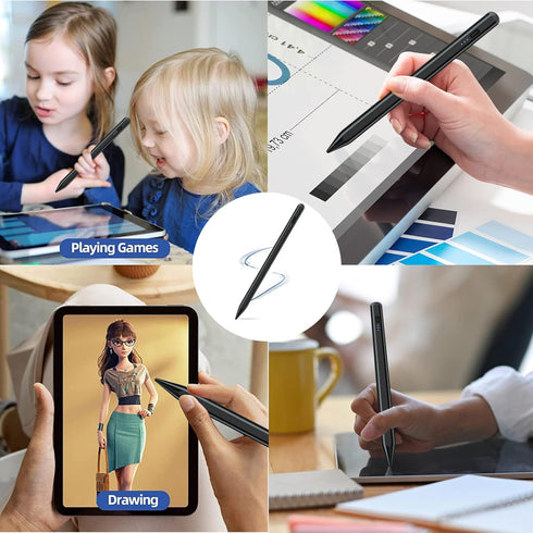 Stylus Pen for iPad with Palm Rejection,5 Extra Tips,Tilt Sensitive iPad Pencil Compatible (2018-2023) Apple iPad 10th/9th/8th/7th/6th,iPad Pro 11...