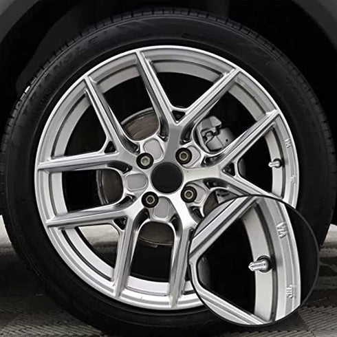 4 Pack Double Seal Valve Stem Caps, Double Seal Flow Through Valve Stem Cap, Inflate Thru for High Pressure Truck Car RV Semi Bus, Tires with 4 Ti...