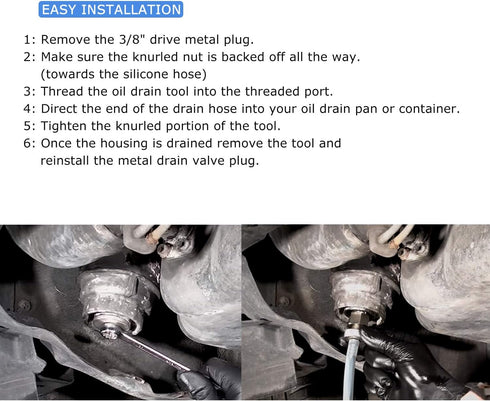 Oil Filter Drain Hose Tool for Toyota, Lexus, Scion 2.0L - 5.7L Engines...