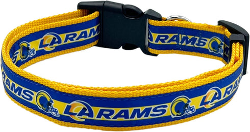 NFL PET Collar Los Angeles Rams Dog Collar, Large Football Team Collar for Dogs & Cats. A Shiny & Colorful Cat Collar & Dog Collar Licensed by The...