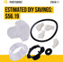 285811 Agitator Repair Kit Whirlpool Maytag Kenmore Washer Part PS334650 AP3138838 Ultra Durable Replacement ITW4300SQ0 KAWS750LQ2 RTW4340SQ0 RTW4440VQ1 RTW4440VQ2 RTW4516FW1 RTW4516FW2 TAWS800JQ1
