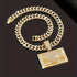 Cuban Link Chain for Men, Miami Mens Chain Silver Gold Plated Bling Necklace Diamond Chain for Men Iced Out Chain Hip Hop Jewelry...