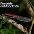 8.58 inch outdoor straight blade, full handle fixed blade, wooden handle hunting knife with sheath, used for camping, hiking, and survival...