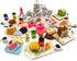 68 Piece Doll House Kitchen Accessory Sets Play Burger Bun Cake Milk Egg Cookies Jam Coffee and More Micro Foods Pretend Toys Kitchen Dress up...