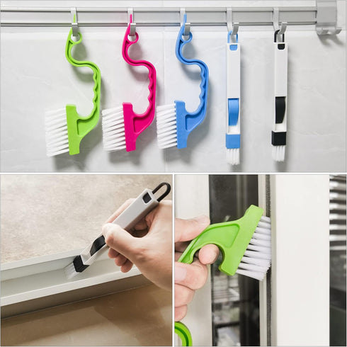 Hand-held Groove Gap Cleaning Tools, Window Track Cleaning Brush, Crevice Cleaning Brushes for Deep Cleaning Door Window Track, Seams, Etc....