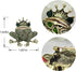 Gyn&Joy Gold Tone Peridot Green Colored Rhinestone Crystal Frog Brooch Pin BZ099...