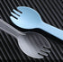 100 Pack 2 in 1 Disposable Sporks Ice Cream Scoop MINI Plastic Forks Spoons Cake Dessert Spoon Salad Serving Scoops for Home Use Picnics Birthday ...