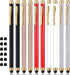 Stylus for Touch Screens, ChaoQ Capacitive Stylus Pen (10 Pcs) with 12 Replaceable Tips - Black, White, Silver, Gold, Red...