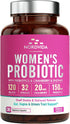Women's Probiotic, 120 Billion & 32 Strains with Cranberry, Prebiotics & Digestive Enzymes, Gut, Vaginal & Urinary Tract Support, 30 Delayed Relea...
