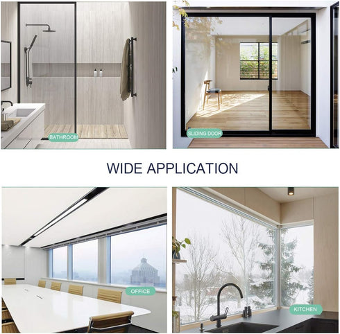 Clear Window Security Film Adhesive Anti Shatter Safety Window Glass Protection Sticker Heat Control Anti UV for Home and Office 2Mil, 24inch x 8....