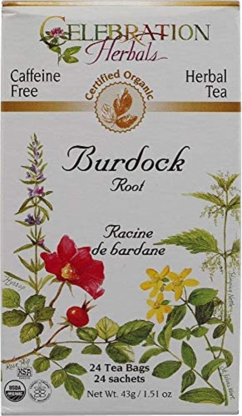 Celebration Herbals Teabags Herbal Tea Burdock Root Organic - 24 Herbal Tea Bags...