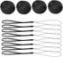 4 Pcs 55mm Center Pinch Front Lens Cap, Extra Strong Springs, Camera Lens Cover, Made from 100% Recycled Plastic - Compatible with Nikon, Canon, S...