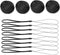 4 Pcs 58mm Center Pinch Front Lens Cap Compatible with Canon EOS Rebel T7 T6 T5 T100 4000D T8i T7i T6s T6i T5i T4i T3i T2i T1i SL3 SL2 SL1 XSi XTi...