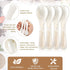 Caviar Spoons Mother of Pearl MOP Caviar Spoons with Hand Craft W Round Handle for Caviar, Egg, Ice Cream, Salt, Coffee Serving, Restaurant Servin...