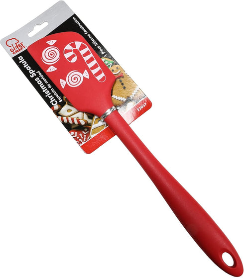 Chef Craft Select Silicone Christmas Spatula, 11 inches in Length, Red...
