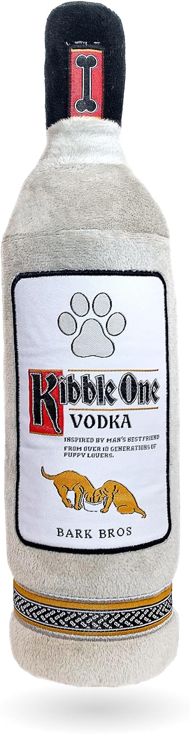 Liquor Bottle Dog Toy - Plush Squeaky Dog Toys Funny Drink Parody - Alcohol Dog Toy - Dog Birthday Toy - Cute Dog Toys - Puppy Gifts - Puppy Stuff...