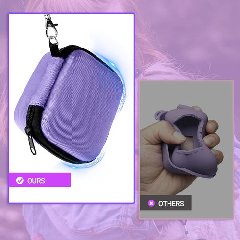EVA Hard Carrying Protection Case for Bitzee Interactive Toy Digital Pet Case, Purple Small Hard Case Storage Holder for Electronic Gadgets Toys w...