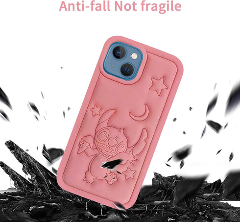 Case for iPhone 13 Mini/12 Mini - Cute 3D Cartoon Silicone Cover - Love Kawaii Animal Skin - Full Protective Case for Kids, Girls, Boys Teens Cove...