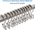 Shower Curtain Hooks Rings, TENOVEL Double Sided Shower Hooks Rust Proof for Bathroom Shower Rods Curtain, Durable Stainless Steel Bathroom Shower...