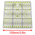 6X 6-inch Quilting Ruler Square Non-Slip Acrylic Quilting Ruler Suitable for Quilting, Sewing and DIY Craft Fabric Cutting Ruler -1PCS...