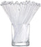 100 Pieces Ball Head Stirrer Disposible Plastic Round Top Crystal Swizzle Sticks, Crystal Cake Pops, Cocktail Coffee Drink Stirrers (Clear)...