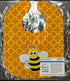 Bee on Quatrafoil Baby Bib...