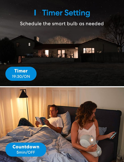 meross Smart Light Bulb, BR30 Flood WiFi LED Bulbs Compatible with Apple HomeKit, Alexa, Google Assistant & SmartThings, Dimmable E26 Multicolor 2...