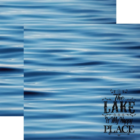 Paper House Productions 12" x 12" 9-Sheet Decorative Double Sided Paper Pack for Scrapbooking and Crafts - Lake Life...