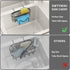 SWTYMIKI Sponge Holder for Kitchen Sink - Movable Kitchen Sink Caddy with M Shape Hook, Stainless Steel Hanging Sponge Caddy for Dish Sponge, Brus...