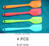 zYoung 4 Pcs Silicone Spatulas, Rubber Spatula Heat Resistant Seamless One Piece Design Flexible Scrapers Baking Mixing Tool,Small...