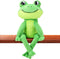 Frog Stuffed Animal Plush Frog Toy Soft Cuddly Cute Green Frog Plushie with Long Leg Home Sofa Decor for Birthday Halloween (17 Inch)...