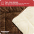 Downtown Pet Supply Medium Fleece Dog Crate Mat, Brown/Oatmeal, 29 in x 20 in...