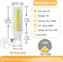 [Pack of 5 G9 LED Light Bulb 7W Dimmable G9 Bi-Pin Base 75W Halogen Equivalent, T3/T4 G9 LED Corn Bulb for Indoor Chandeliers Ceiling Fan Cabinet ...