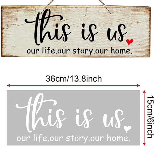 21 Pieces Letter Stencils for Painting on Wood Canvas Laser Cut Painting Stencil - Large Alphabet Welcome Calligraphy Font Suitable for Home Decor...