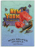 Wendy Gold New York Shaped Mini Puzzle, 100 Pieces, 8” x 9.75” – Die-Cut Jigsaw Puzzle Featuring Art by Bestselling Artist Wendy Gold – Makes a Gr...