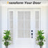 Haton Window Privacy Film, Frosted Glass Window Film, Non-Adhesive Removable Static Cling Window Clings, UV Blocking Window Stickers, Opaque Decor...