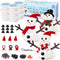 BANBBUR 9Pack Build a Snowman Kit Snowman Crafts for Kids,Modeling Clay Snowman DIY Kit, Christmas Stocking Stuffers for Kids,Christmas Crafts Xma...