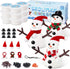 BANBBUR 9Pack Build a Snowman Kit Snowman Crafts for Kids,Modeling Clay Snowman DIY Kit, Christmas Stocking Stuffers for Kids,Christmas Crafts Xma...