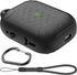 WaterProof Case for AirPods pro 2nd generation, Anti-Lost Silicone Protective Cover, Wireless Charging & LED Visible, with carabiner(Black 01)...