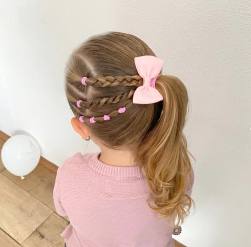 CÉLLOT Toddler Hair Accessories - 40pcs 2.75" Elastics Rubber Ribbon Bands, Bows for Baby Girls, Kids & Children...